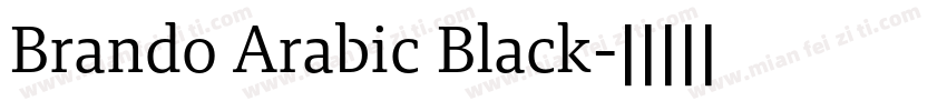 Brando Arabic Black字体转换